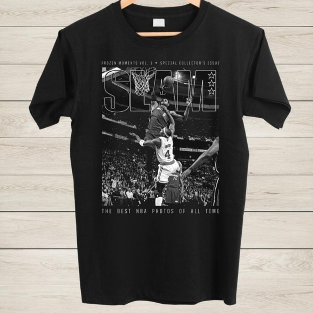 Lebron James Tshirt Playoffs Lebron Dunk Slam Graphic